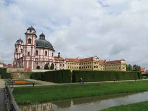 General view of the chateau complex and French gardens
