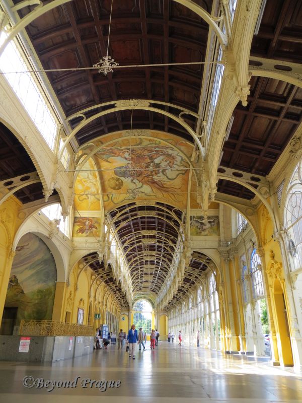 The well maintained Baroque Colonnade is a key landmark of the town. 