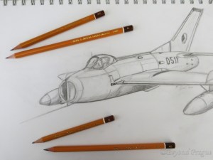 A bit of sketching done at the Brno technical Museum and the 1500 series pencils used for it.