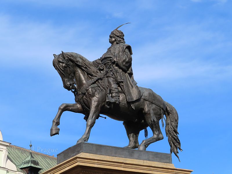 Statue of George of Poděbrady (detail)