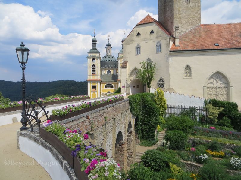 Chateau gardens and chapel