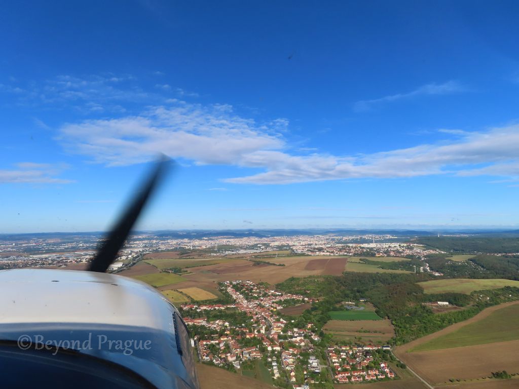 Podolí (forground) with Brno in the distance.